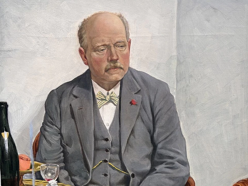 1870-Carl Henning Bechfelt - Autoritratto